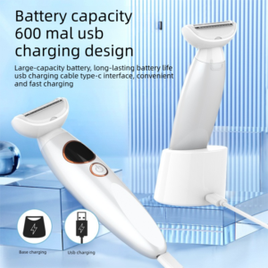 Pink 5-in-1 Women's Hair Removal Epilator – Multi-Function Body Grooming Kit with Waterproof Design, LED Display & USB Charging